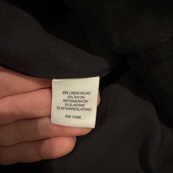 Worth New York Tank Linen blend Button Down Dress Pockets black - Picture 11 of 12